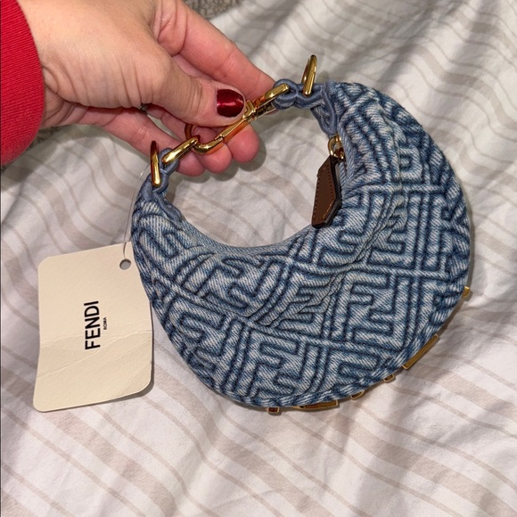 Fendi Handbags - NWT Fendi Fendigraphy Nano Denim bag